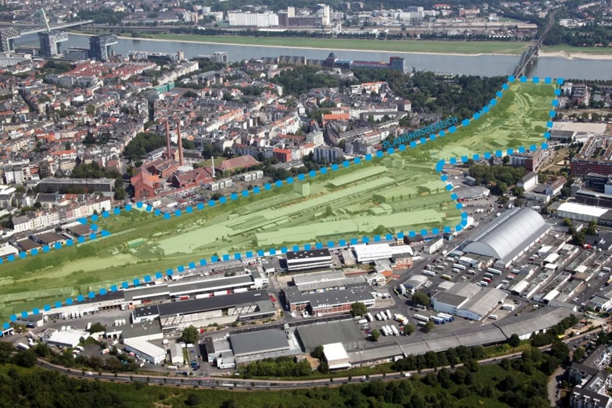 Luftbild des Planungsgebiets GRÜNGÜRTEL